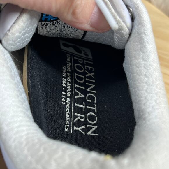 Hoka Bondi SR Shoes Womens Size 8.5 Solid White Running Work Sneakers Athletic - Picture 16 of 16